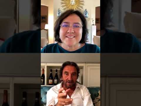 Wine Advocate reviewer Monica Larner chats wine Giorgio Rivetti, proprietor of La Spinetta.⁣