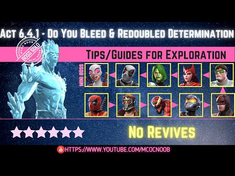 MCOC: Act 6.4.1 - Do You Bleed & Redoubled Determination - Tips/Guides - No Revives - Story quest