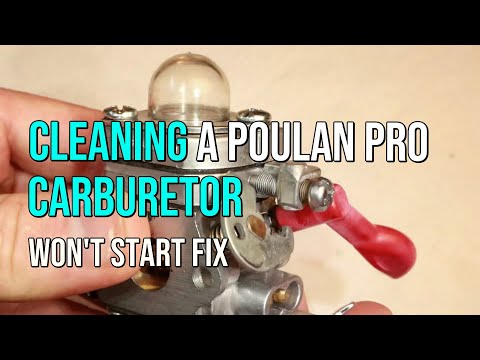 Poulan Pro Trimmer Carburetor Cleaning, Won't Start...