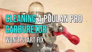 Poulan Pro Trimmer Carburetor Cleaning,  Won't Start FIX, Poulan Pro, Craftsman, Weed Eater, Zama