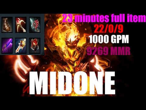 MidOne [Shadow Fiend] 23 Minutes FULL ITEM WITH DIVINE RAPPIER ! ONE PUNCH SF ! 7.05