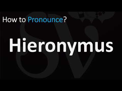 How to Pronounce Hieronymus? (CORRECTLY)
