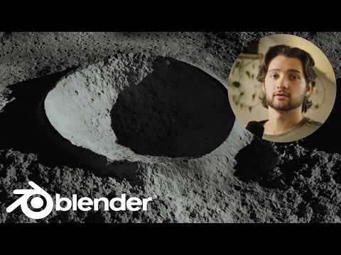 Create a Realistic Procedural Moon Surface in Blender | Geometry Nodes Tutorial