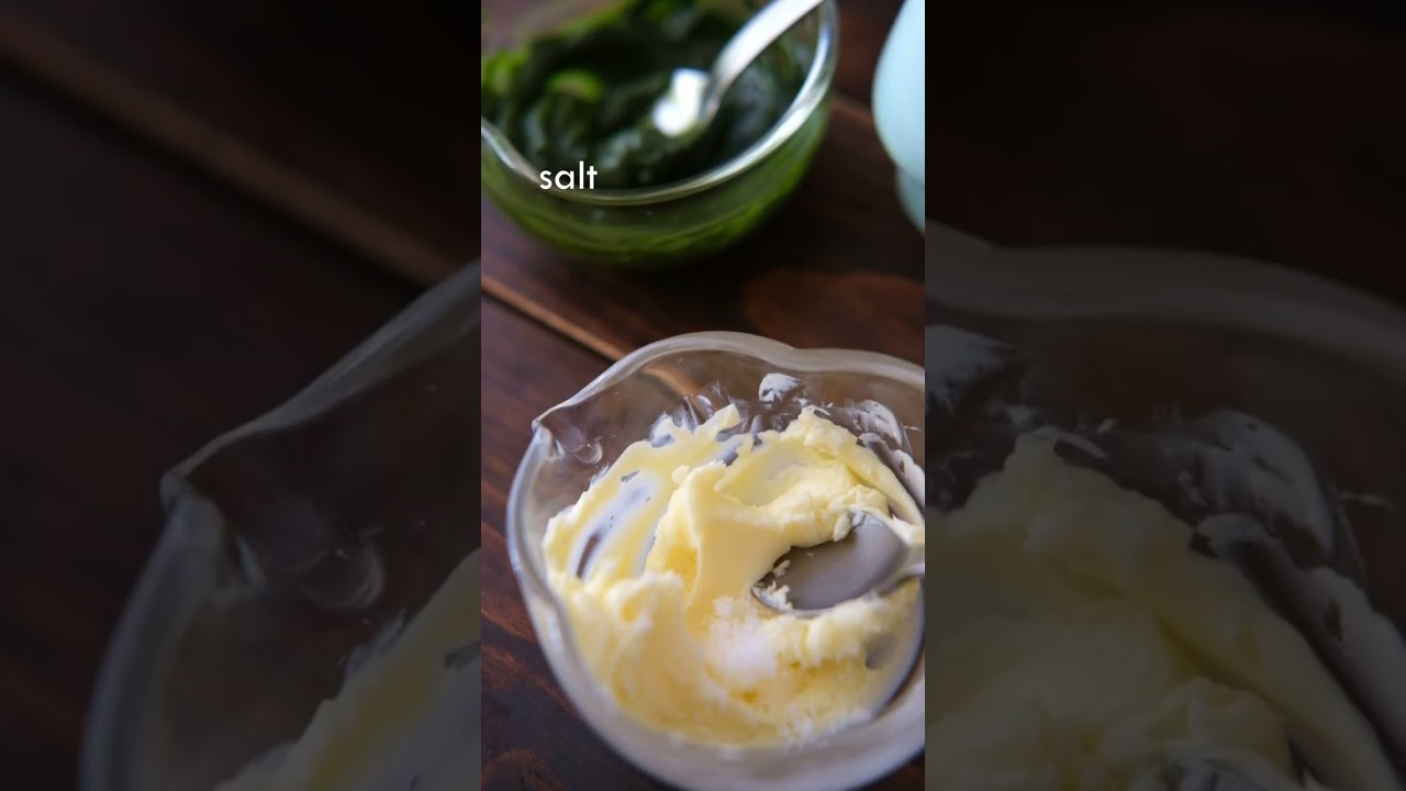 MATCHA MARBLE BUTTER | #shorts | RECIPE | Takoshiho Cooks Japan