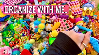 ORGANIZE MY FIDGET COLLECTION WITH ME! 😱😍 *ODDLY SATISFYING*