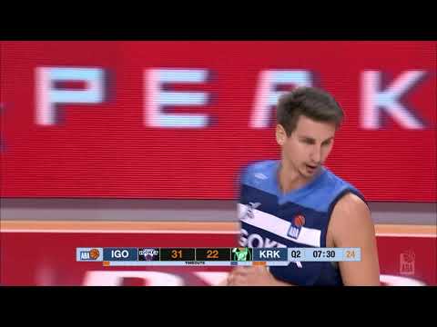 Zubčić dunks on fast break! (Igokea - Krka, 26.10.2018)
