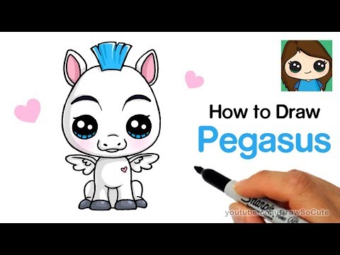 How to draw baby pegasus easy - hercules