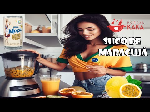 🥤SUCO cremoso de MARACUJÁ com LEITE CONDENSADO no LIQUIDIFICADOR: a bebida perfeita para o verão