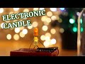 Electronic candle with PWM and flicker effect