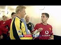 Gary Neville refuses to shake Peter Schmeichel's hand before the Manchester derby