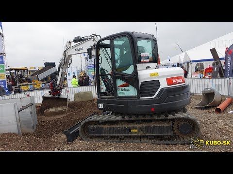 Bobcat e85 compact crawler excavator, 66 hp, 8608 kg