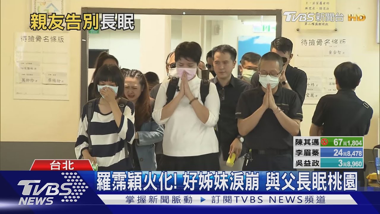 羅霈穎火化!好姊妹淚崩 與父長眠桃園