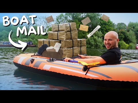 Is this the best way to get post on a narrowboat? - 155