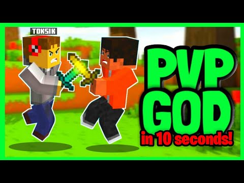 Toksik plays - How to become pvp god in minecraft pe | How to become pvp god in minecraft pe in hindi