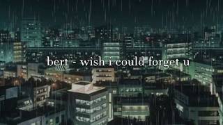 bert - wish i could forget u