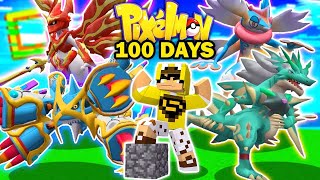 Mình Sinh Tồn 100 Ngày Ở Thế Giới PIXELMON HUYỀN THOẠI THẤT LẠC Trong Minecraft