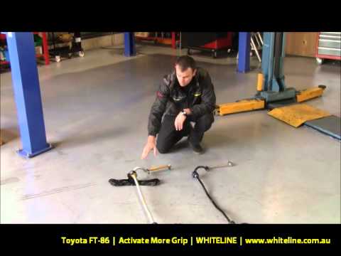 Toyota 86, Subaru BRZ front sway bar comparison by Whiteline