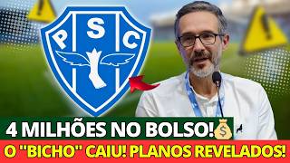⚠️ URGENTE: O DESTINO DOS 4 MILHÕES NO PAYSANDU! 💸 NINGUÉM ESPERAVA ISSO! PAYSANDU SC