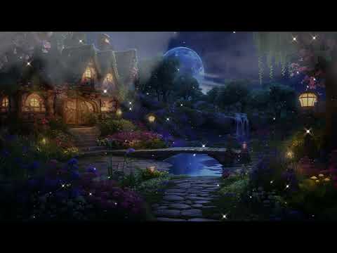 Hobbit Village Ambience 🌙🌲 Night Time At The Shire | Lord of the Rings| The Shire, Music & Ambience