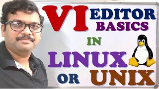 VI EDITOR BASICS IN LINUX / UNIX || LEARN VI EDITOR COMMANDS || LINUX || UNIX