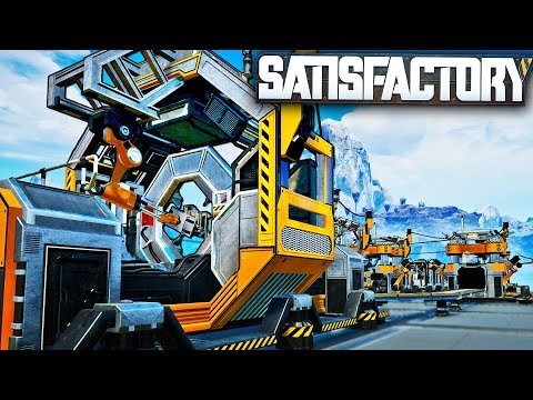 Automating Reinforced Plates, Rotors... EVERYTHING! | Satisfactory Early Access Alpha Gameplay Ep 4