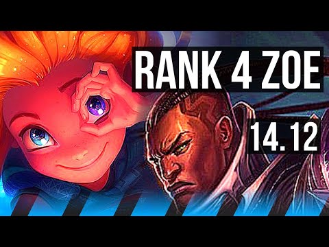ZOE vs LUCIAN (MID) | Rank 4 Zoe, 7/1/6, 700+ games, Godlike | EUW Challenger | 14.12