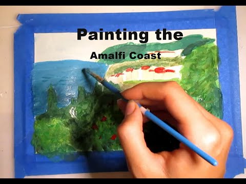 Watercolor Amalfi Coast