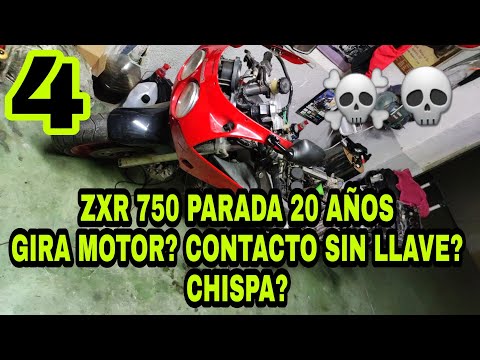 4 💚Desbloquear Motor, Batería, Contacto y mirar Chispa 🛠️ Proyecto restauración ZXR 750 telefónica