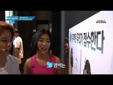 140710 M COUNTDOWN BEGINS f(x) Amber & f(x) Luna [CUTE MOMENT]