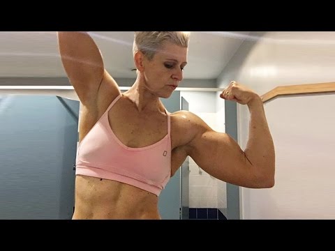50 years young Roxanne Kerr - Female muscle