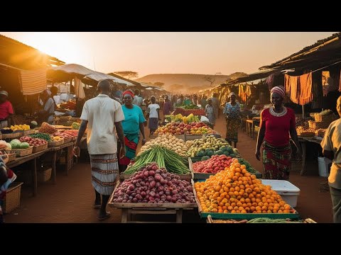 Rural African Village Market Day In Kenya🇰🇪