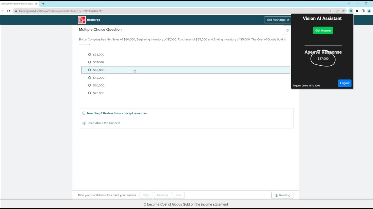 AI Homework Answering Chrome Extension 2024 - Apex Vision AI