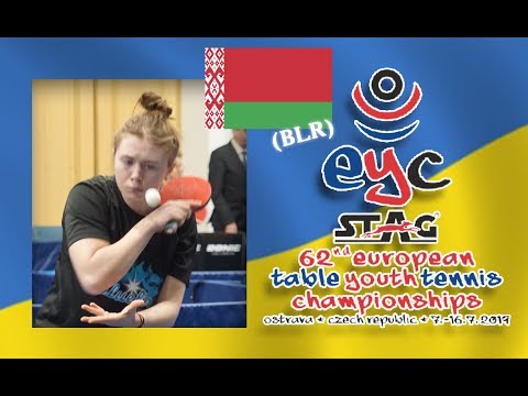 DYMYTRENKO Anastasiya UKR - KISEL Darya BLR 2019 European Youth Championships