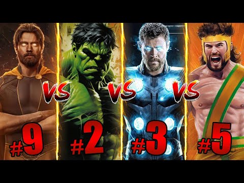 Who's the Strongest Hero in Marvel Comics? | Ranking Every Hero From Weakest to Strongest