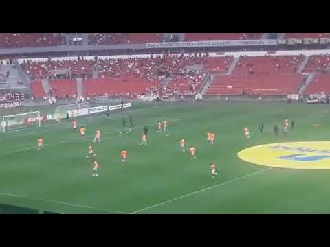 JOGADORES DO INTER NO AQUECIMENTO - INTER X CAXIAS  (06/04/2019)