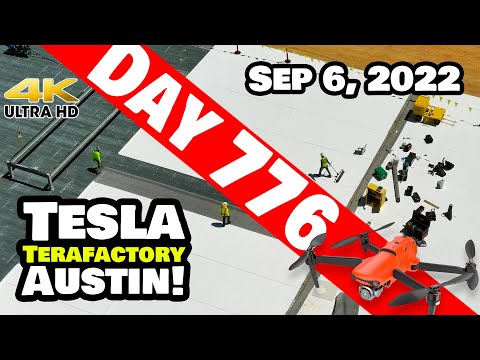 AMAZING PROGRESS ON CATHODE PLANT AT GIGA TEXAS! - Tesla Gigafactory Austin 4K Day 776 - 9/6/22