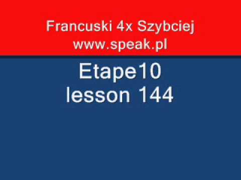 French Lesson Etape10 lesson 144 - Direct Method Speak.pl