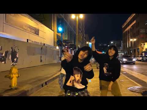 [Trainee A] Freestyle Dance on LA street at night - Down Bad JJ, James, Woochan Guerrilla Stage