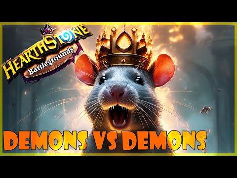 DEMONS VS DEMONS - Hearthstone Battlegrounds - The Rat King