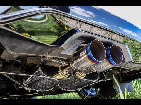 HKS Legamax Premium exhaust system installation on Honda Civic Hatchback 10th gen FK7