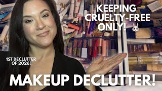 1st Makeup Declutter of 2026: They Brought Half My Drawers To Me! Cruelty-Free Only Stays! 
