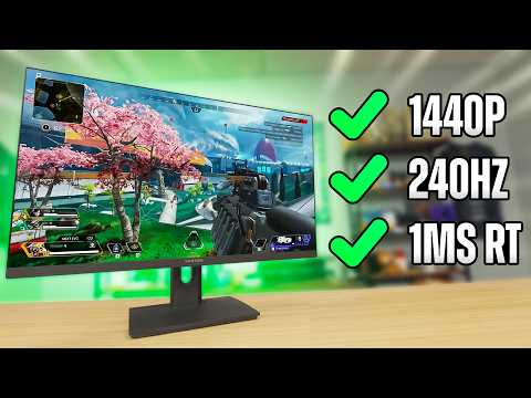 BUYRICH 27 Inch Gaming Monitor, 240Hz Refresh Rate, FHD 1920x1080, Fast 1ms Response Time, Metal Stand, VESA 100x100, for Esports, FPS, and Competitive Gamers video review thumbnail