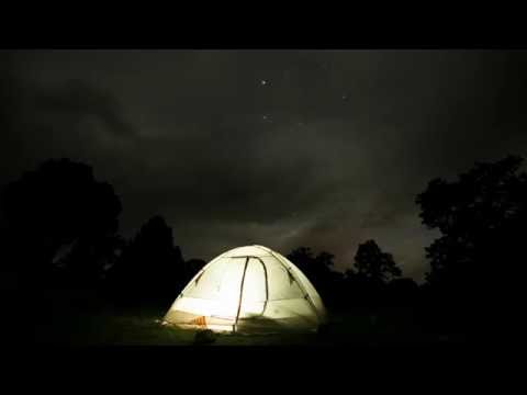 Stars cross the night sky at Desert View campground