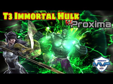 T3 Immortal Hulk vs stage 50 proxima. Marvel Future Fight