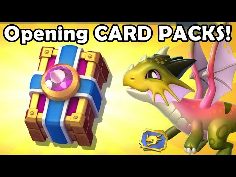 Hatching My FAVOURITE DRAGON! Opening 50+ CARD PACKS + Hatching MARSH & STEEL BULL! - DML #1427