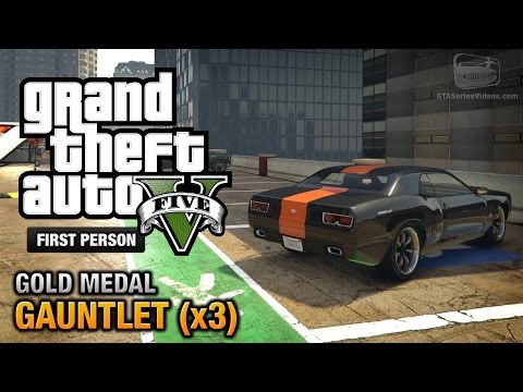 GTA 5 - Mission #74 -  Gauntlet (x3) [First Person Gold Medal Guide - PS4]