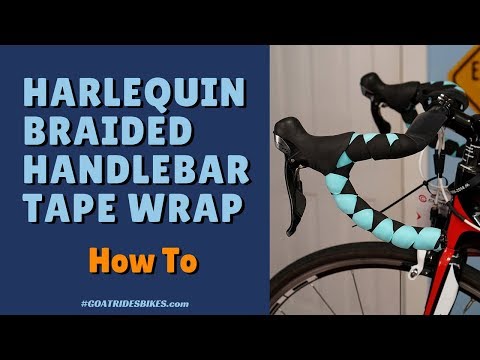 Harlequin Braided Bicycle Handlebar Tape Wrap [How To]