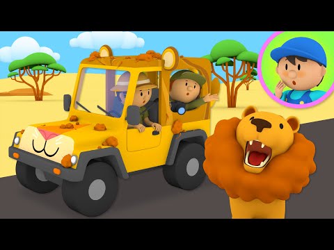 A Safari Jeep goes to Carl's Car Wash! | Cartoon for Kids