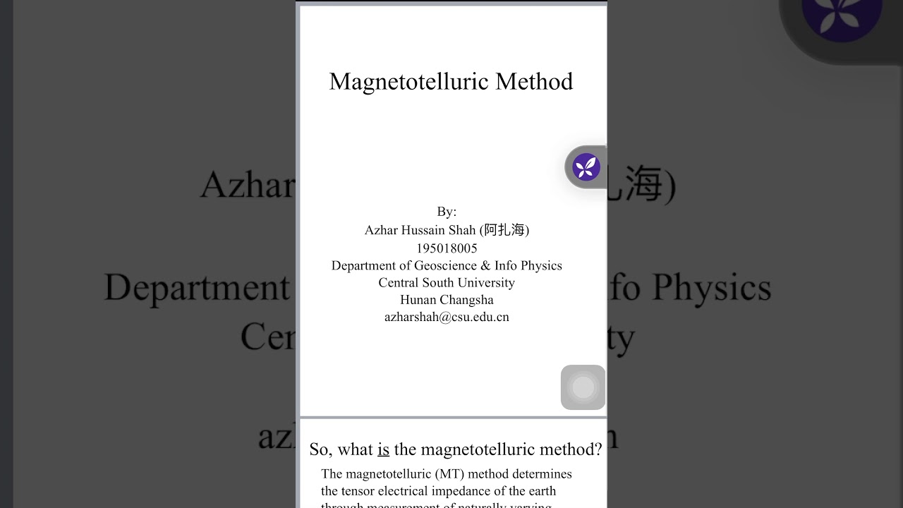 Magnetotelluric Method | MT Method | Electromagnetics |
