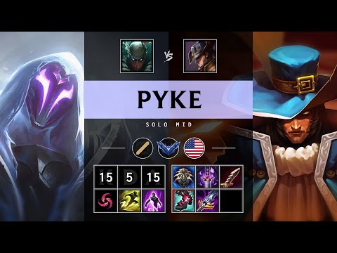 Pyke Mid vs Twisted Fate - NA Diamond Patch 25.15